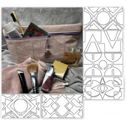 ADVENTSKALENDER 11. Dezember - Stickdatei - Geometrische Formen E2E rahmenfüllend Trapunto